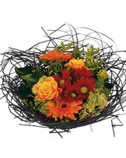 Suport buchet Ø20cm woody negru S/10