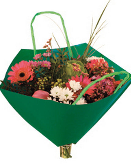 PLASA PENTRU BUCHET DE FLORI VERDE 35x35cm