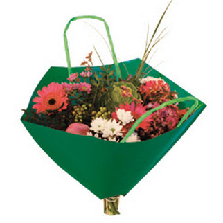 PLASA PENTRU BUCHET DE FLORI VERDE 35x35cm