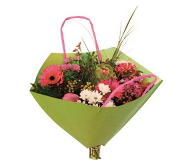 PLASA PENTRU BUCHET DE FLORI VERDE LIME 35x35cm
