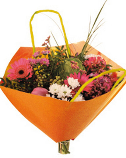 PLASA PENTRU BUCHET DE FLORI PORTOCALIU 35x35cm