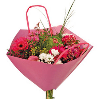 PLASA PENTRU BUCHET DE FLORI ROZ 35x35cm