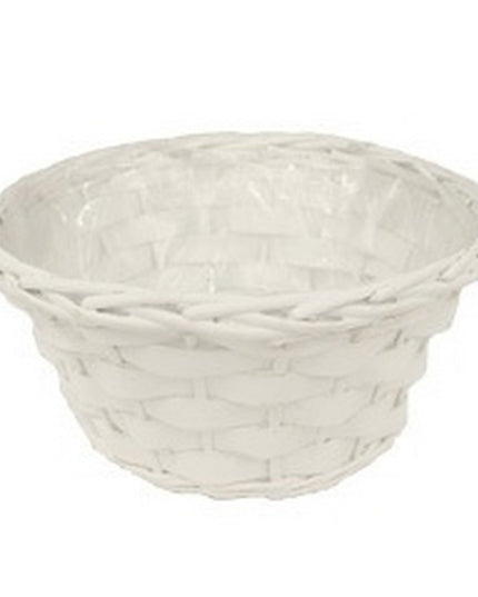 Cos manilla Ø28x14cm alb