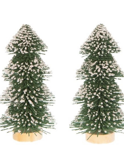 Decor brad 15cm S/2 verde