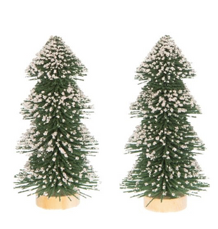 Decor brad 15cm S/2 verde