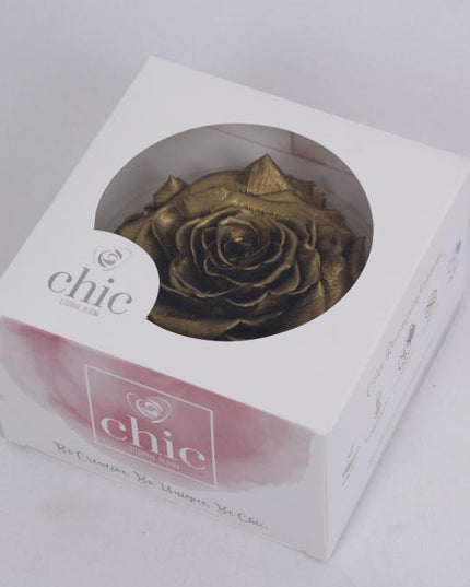 Trandafir criogenat Ø12cm bronze metallic