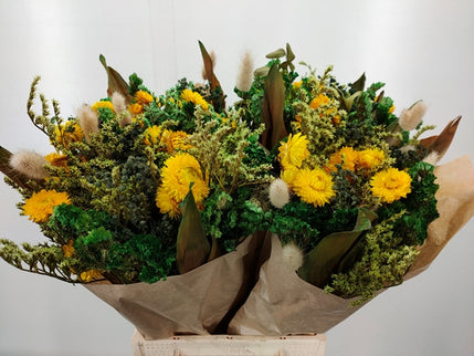 Buchet flori uscate verde