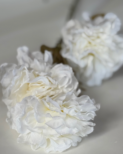 Bujori artificiali spr (4 flori) alb