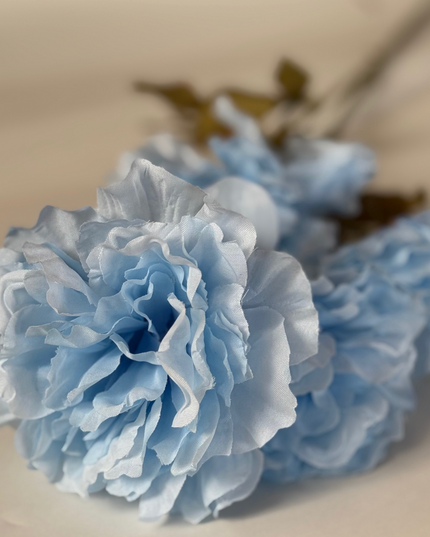 Bujori artificiali spr (4 flori) albastru