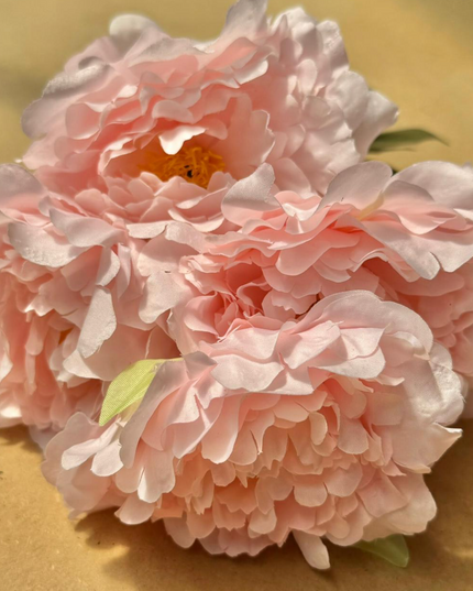 Bujori artificiali Duchesse (5 flori) somon