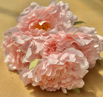 Bujori artificiali Duchesse (5 flori) somon