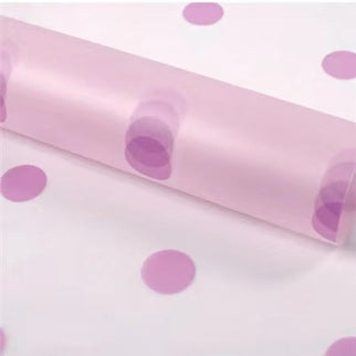 Ambalaj waterproof 60x60cm fond lila buline lila