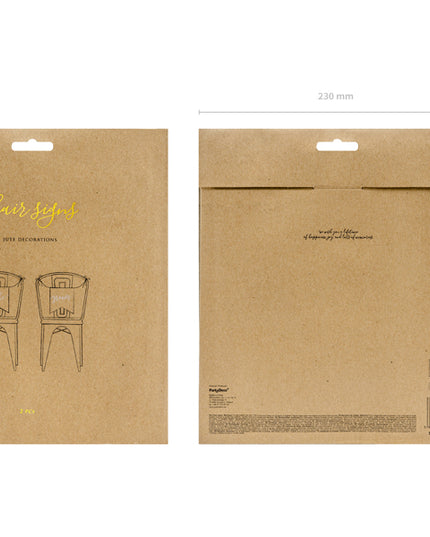 Decoratiune pentru scaun Bride si Groom