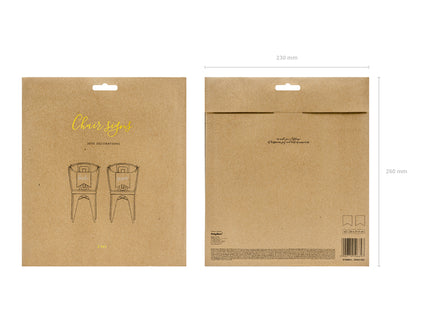 Decoratiune pentru scaun Bride si Groom