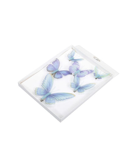 Fluture s/6 clama albastru