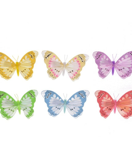 Fluture s/6 clama mix color