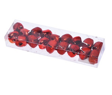 Decor clopotei 2cm S/18 rosu