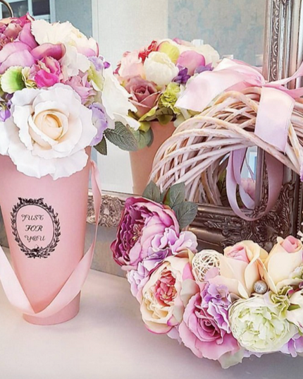 Cutie flori S1.27 roz 16x30cm