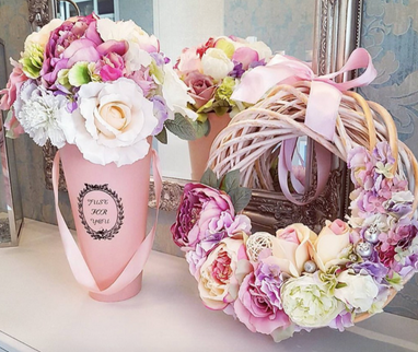 Cutie flori S1.27 roz 16x30cm