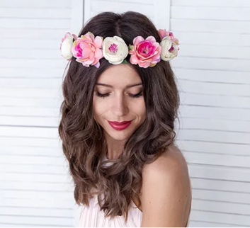 Coronita flori artificiale 17cm mix