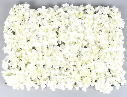 Panou flori artificiale alb 60x40cm