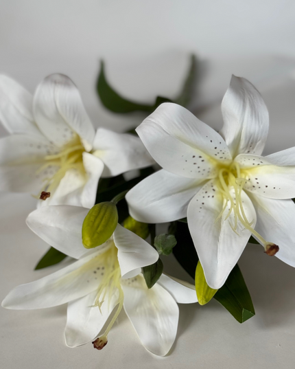 Crin artificial (3 flori) alb