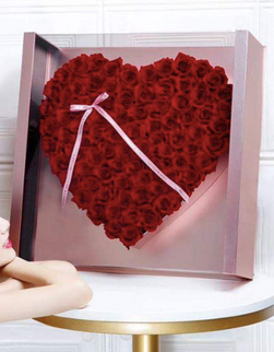 Cutie flori S1.75 "101 Trandafiri" rose