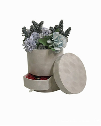 Cutie flori s1.1 alb catifea