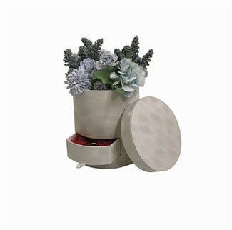 Cutie flori s1.1 alb catifea