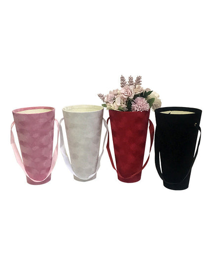 Cutie flori S1.27 catifea negru