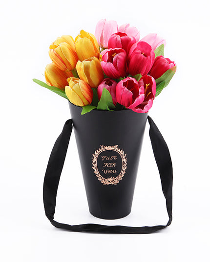 Cutie flori S1.27 Negru 13.5x20cm