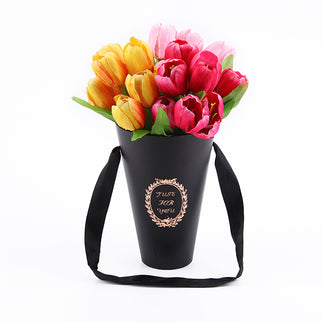 Cutie flori S1.27 Negru 13.5x20cm