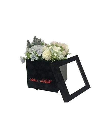 Cutie flori S1.86 negru catifea