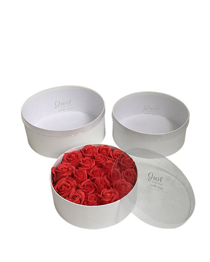 Set 3 cutii flori S3.79 alb