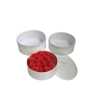 Set 3 cutii flori S3.79 alb