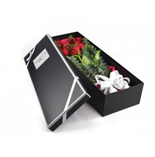 Set 2 cutii flori S2.19 negru