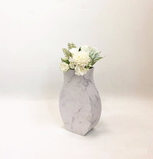 Cutie flori S1.79 alb marmorat