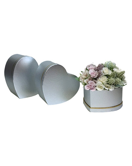 Set 3 cutii flori S3.101 argintiu