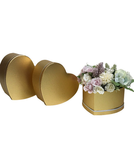 Set 3 cutii flori S3.101 auriu