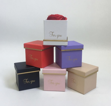 Set mini cutii flori S6.1 rosu