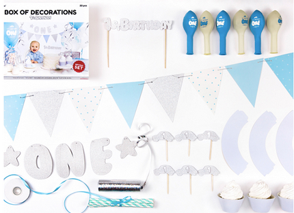 Decoratiuni petrecere 1 an Baieti S/33