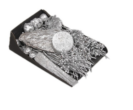 Decor pot pourri 160g argintiu