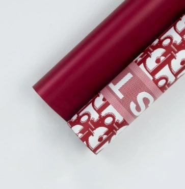 Ambalaj flori hartie 50x34cm Dior rosu