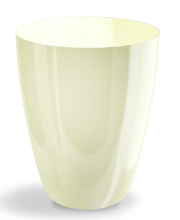 Ghiveci plastic aga storczyk Ø12cm crem