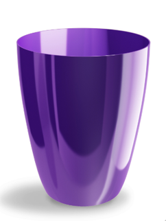Ghiveci plastic aga storczyk Ø12cm mov inchis