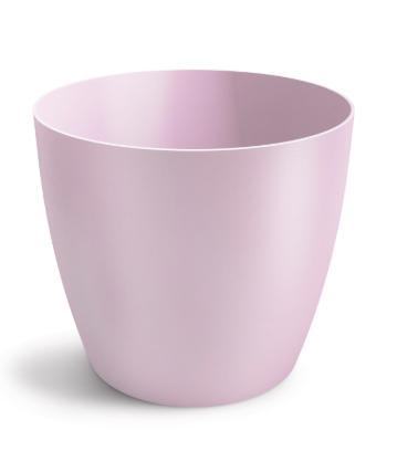 Ghiveci plastic aga Ø12cm roz mat