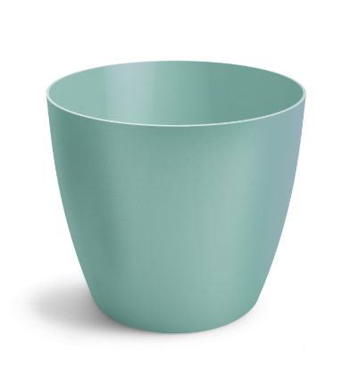 Ghiveci plastic aga Ø12cm turcoaz mat