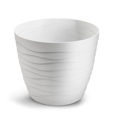 Ghiveci plastic Teo Ø11cm  alb