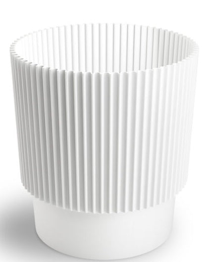 Ghiveci plastic Elsa Ø13cm alb