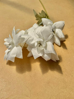 Trandafiri artificiali grandiflora (5 flori) alb